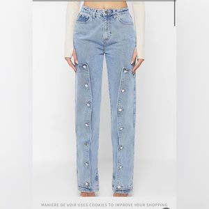 Mainers de voir jeans button